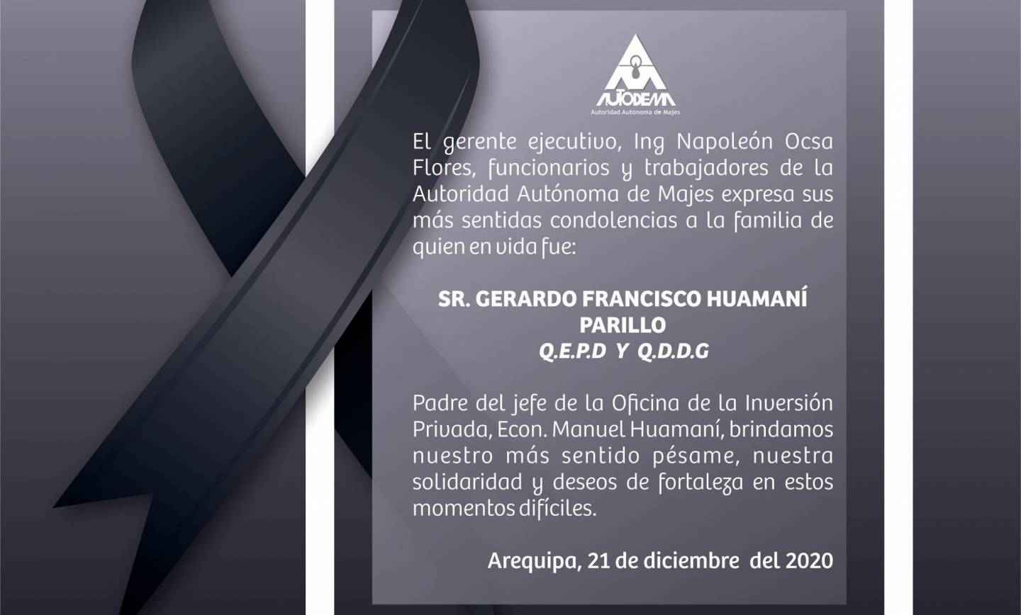 AUTODEMA ESTA DE LUTO