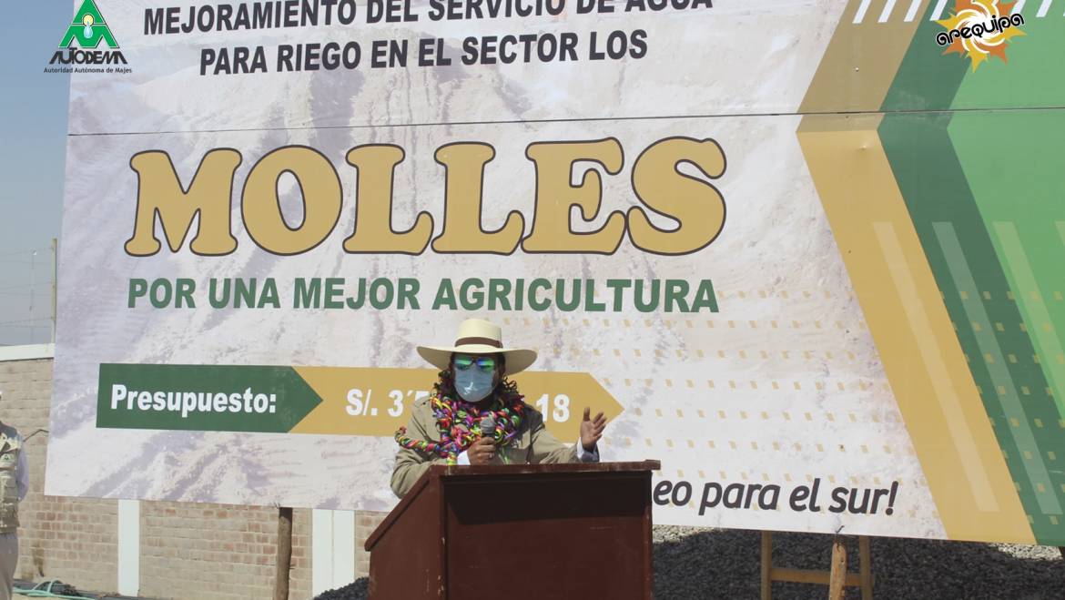 AUTODEMA INICIÓ OBRA DE MEJORAMIENTO DE AGUA PARA RIEGO EN EL SECTOR LOS MOLLES – PEDREGAL