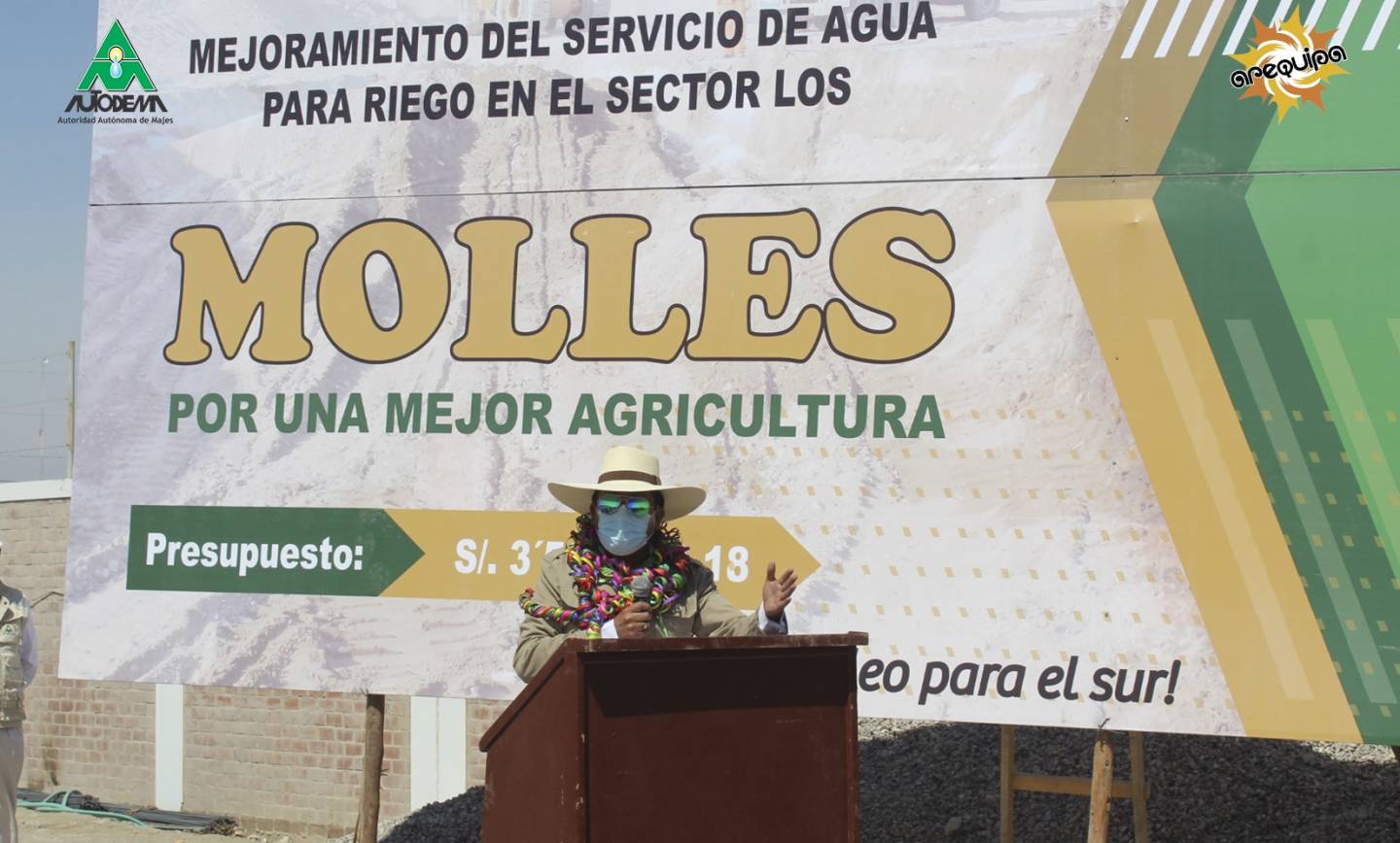 AUTODEMA INICIÓ OBRA DE MEJORAMIENTO DE AGUA PARA RIEGO EN EL SECTOR LOS MOLLES – PEDREGAL