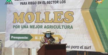 AUTODEMA INICIÓ OBRA DE MEJORAMIENTO DE AGUA PARA RIEGO EN EL SECTOR LOS MOLLES – PEDREGAL
